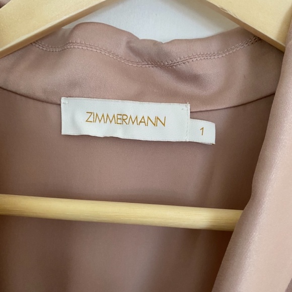 Zimmermann silk wrap mini dress- petal size 1 - Picture 5 of 6